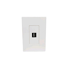 Tripp Lite 1-port Single-gang Keystone Wallplate (N080-101)