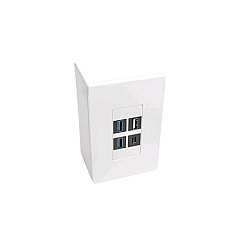 Tripp Lite Single-gang Surface-mount Junction Box (N080-SMB1-WH)