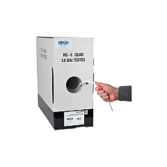 Tripp Lite 1000ft Shield Coax Cable Rg6/u Cmr White (A22401KWH)