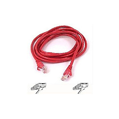 Belkin Cable,cat5e,utp,rj45m/m,3 ,gry/red,patch (A3L791-03-RDS)