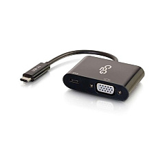 C2G Usb-c To Vga+usb-c Charging Black (29533) C2G Usb-c To Vga+usb-c Charging Black (29533)