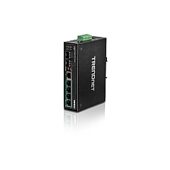 Trendnet 6-port Hardened Industrial Gigabit Poe+ Switch (5 Gigabit / 1 Shared Sfp / 1 Dedicated Sfp) (TIPG62)