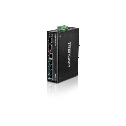 Trendnet 6-port Hardened Industrial Gigabit Poe+ Switch (5 Gigabit / 1 Shared Sfp / 1 Dedicated Sfp) (TIPG62)