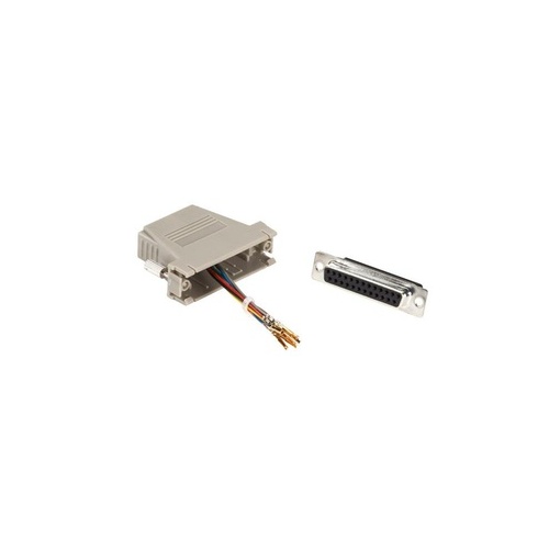 Black Box Modular Adapter Kit - Db25f To Rj45f With Thumbscrews Gray (FA4525F-GY)