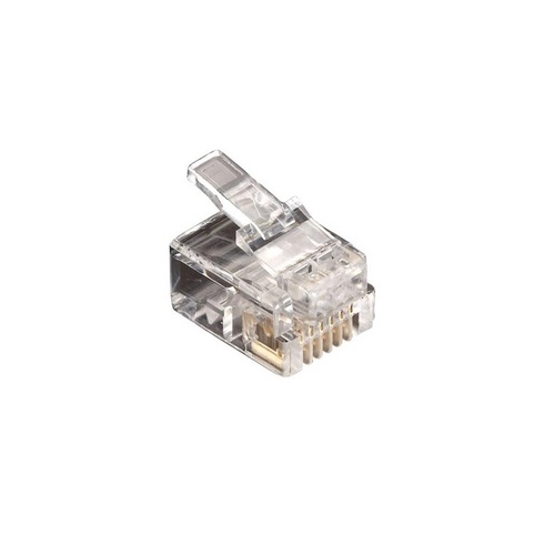 Black Box Rj11 Modular Plug - Unshielded, 6-wire, 25-pack, Gsa, Taa (FMTP611-25PAK)