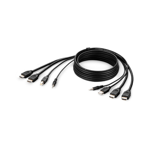Belkin Taa Dual Hdmi/usb/aud Cbl, Hdmi M/m; Usb (F1DN2CCBL-HH10T)