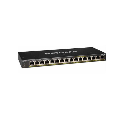 NETGEAR 16 Port Gig Poe Unmgd (GS316P-100NAS)