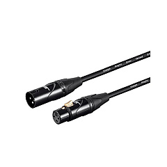 Monoprice Stage Right By Starquad Xlr Microphone Cable_ Optimized For Analog Audio - Gold Contacts_ Xlr-m To Xlr-f_ 24awg_ 25ft_ Black (35319)