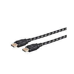 Monoprice Braided Displayport 1.4 Cable_ 6ft_ Gray (37920)