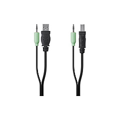 Belkin Taa Usb/aud Skvm Cbl, 10 Ft (F1D9022B10T) Belkin Taa Usb/aud Skvm Cbl, 10 Ft (F1D9022B10T)