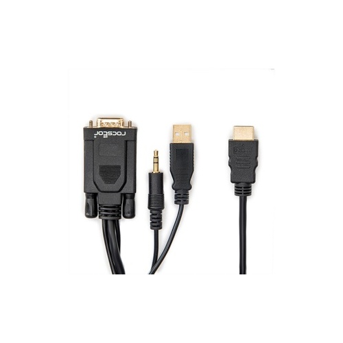 Rocstor 6ft(1.83m) Hmdi To Vga Cable M/m (Y10C264B1)