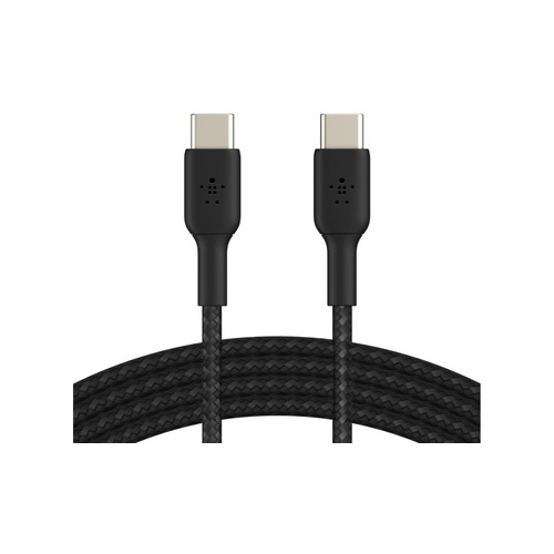 Belkin Braided Usbc To Usbc Cable,1m Blk (CAB004BT1MBK)