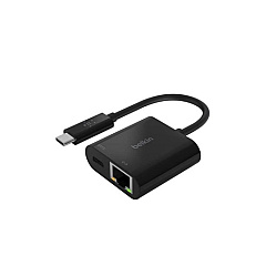 Belkin Usb-c To Ethernet + Charge Adapter (INC001BKBL) Belkin Usb-c To Ethernet + Charge Adapter (INC001BKBL)