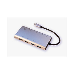 Snapt Smk-link Usb-c 100w Dual Hdmi / Vga Mini Docking Station / Hub With Multi-stream Triple Video (VP6950)