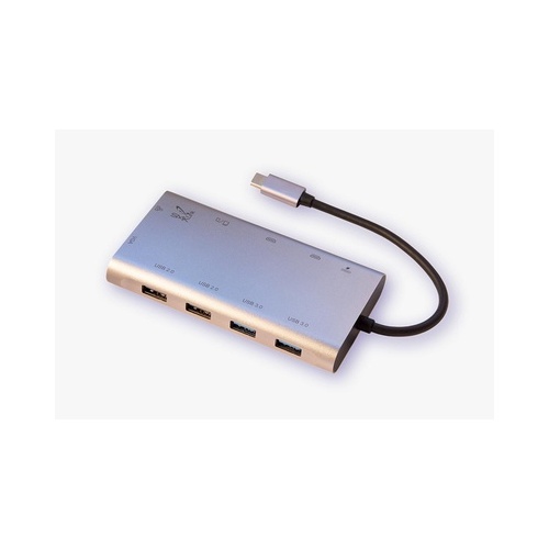 Snapt Smk-link Usb-c 100w Dual Hdmi / Vga Mini Docking Station / Hub With Multi-stream Triple Video (VP6950)