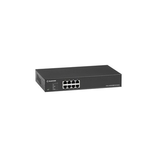 Black Box Gigabit Ethernet (1000-mbps) Poe+ Switch - (8) 10/100/1000-mbps Copper Rj45 Poe+, Taa (LPB1308A-R2)