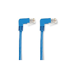 Black Box Cat6 250-mhz Molded Angled Stranded Ethernet Patch Cable - Shielded (s/ftp), Cm Pvc (rj45 M/m), Blue, 3-ft. (0.9-m) (EVNSL216S-0003-90DD) Black Box Cat6 250-mhz Molded Angled Stranded Ethernet Patch Cable - Shielded (s/ftp), Cm Pvc (rj45 M/m), Blue, 3-ft. (0.9-m) (EVNSL216S-0003-90DD)