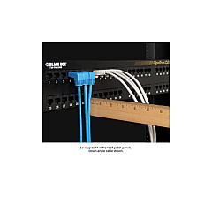 Black Box Cat5e 100-mhz Molded Angled Stranded Ethernet Patch Cable - Unshielded (utp), Cm Pvc (rj45 M/m), Blue, 10-ft. (3.0-m) (EVNSL21E-0010-90DD) Black Box Cat5e 100-mhz Molded Angled Stranded Ethernet Patch Cable - Unshielded (utp), Cm Pvc (rj45 M/m), Blue, 10-ft. (3.0-m) (EVNSL21E-0010-90DD)