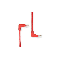 Black Box Cat5e 100-mhz Molded Angled Stranded Ethernet Patch Cable - Unshielded (utp), Cm Pvc (rj45 M/m), Red, 1-ft. (0.3-m) (EVNSL23E-0001-90DU) Black Box Cat5e 100-mhz Molded Angled Stranded Ethernet Patch Cable - Unshielded (utp), Cm Pvc (rj45 M/m), Red, 1-ft. (0.3-m) (EVNSL23E-0001-90DU)