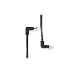 Black Box Cat5e 100-mhz Molded Angled Stranded Ethernet Patch Cable - Unshielded (utp), Cm Pvc (rj45 M/m), Black, 6-ft. (1.8-m) (EVNSL27E-0006-90DU) Black Box Cat5e 100-mhz Molded Angled Stranded Ethernet Patch Cable - Unshielded (utp), Cm Pvc (rj45 M/m), Black, 6-ft. (1.8-m) (EVNSL27E-0006-90DU)