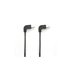 Black Box Cat5e 100-mhz Molded Angled Stranded Ethernet Patch Cable - Shielded (f/utp), Cm Pvc (rj45 M/m), Black, 10-ft. (3.0-m) (EVNSL27ES-0010-90DD)