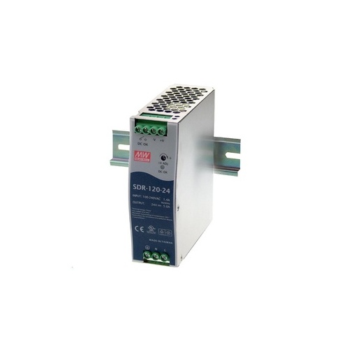 Black Box Din Rail Industrial Power Supply - 120w, 24vdc, Non-returnable/non-cancelable (SDR-120-24)