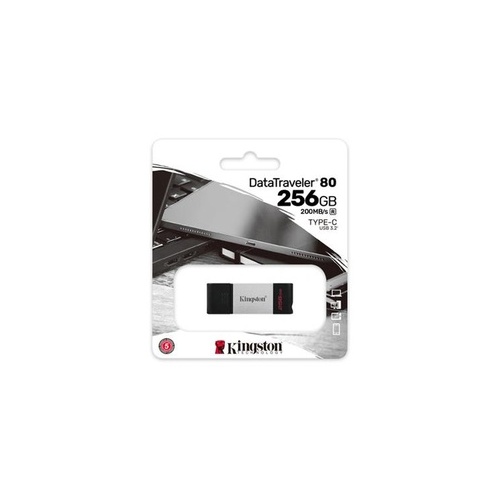Kingston 256gb Usb-c 3.2 Gen 1 Datatraveler 80 (DT80/256GB)