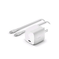 Belkin 30w Usb-c Chrg,gan,1m,c-c Cbl,wht (WCH001DQ1MWH-B6)