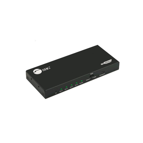 SIIG 4 Port 4k Hdmi 2.0 Hdr Splitter (CEH26C11S1)