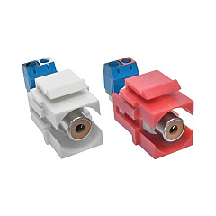 Tripp Lite Rca Female Keystone Jack Kit Red/white (A050-000-ST-KJ)