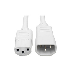 Tripp Lite 3ft Hd Power Cord 15a C14 C13 White (P005003AWH)