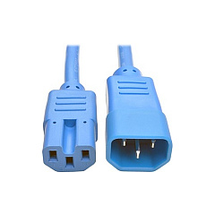 Tripp Lite 3ft Heavy Duty Power Cord C14 C15 Blue (P018-003-ABL)