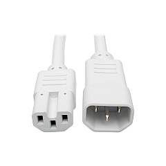 Tripp Lite 6ft Heavy Duty Power Cord C14 C15 White (P018006AWH)