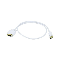 Monoprice 3ft Displayport To Vga Cable - White (6018)