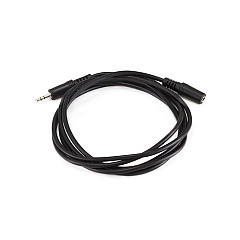 Monoprice 6ft 3.5mm Stereo Jack M/f Cable - Black (648)