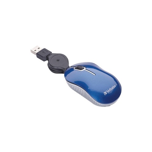 Verbatim Optical Mouse, Commuter Series Blue (98616)