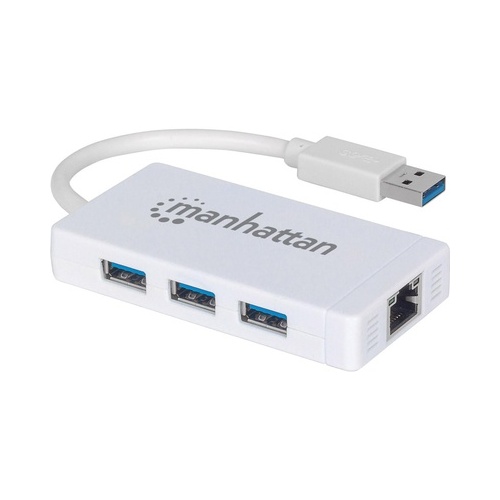 Manhattan - Strategic Usb 3.0 Hub/gig Adapter (507578)