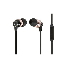 Monoprice Earphones W/ Microphone-black/bronze (12235)