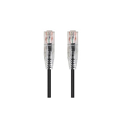Monoprice Slimrun Cat6 Utp Cable-1ft Black (13513)