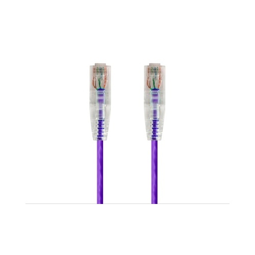 Monoprice Slimrun Cat6 Utp Cable-0.5ft Purple (14788)