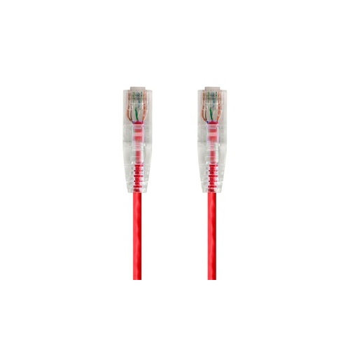 Monoprice Slimrun Cat6 Utp Cable-7ft Red (14814)