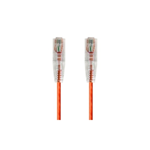 Monoprice Slimrun Cat6 Utp Cable-14ft Orange (14823)