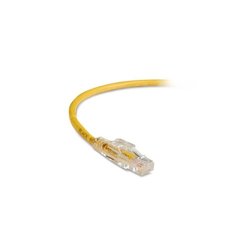 Black Box Cat6 550-mhz Locking Snagless Stranded Ethernet Patch Cable-unshielded (utp), Cm Pvc (rj45 M/m), Yellow, 6-ft. (1.8-m) (C6PC70-YL-06)