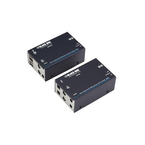 Black Box Kvm Extender - Dual Head Dvi-d, Usb 2.0, Audio, Single-access, Catx, Gsa, Taa (ACU5502A-R3)