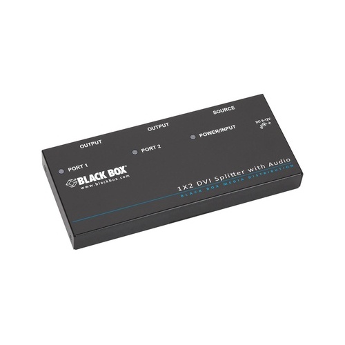 Black Box Dvi-d Splitter With Audio And Hdcp - 1x2, Gsa, Taa (AVSP-DVI1X2)