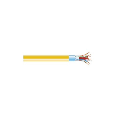Black Box Cat6a 650-mhz Solid Ethernet Bulk Cable - Shielded (f/utp), Cmr Pvc, Yellow, 1000-ft. (304.8-m) Spool (C6ABC50S-YL-1000)