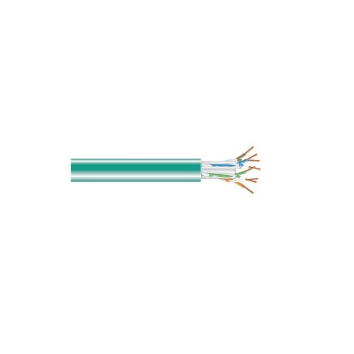 Black Box Cat6a 650-mhz Solid Ethernet Bulk Cable - Unshielded (utp), Cmp Plenum, Green, 1000-ft. (304.8-m) Spool, Gsa, Taa (C6ABC51-GN-1000)