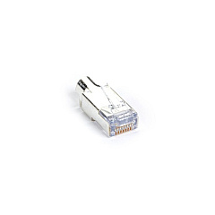 Black Box Cat6 Ez Rj45 Modular Plug Connector For Round Solid/stranded Wire - Shielded, Taa, 100-pack, Gsa, Taa (C6EZSP-100PAK) Black Box Cat6 Ez Rj45 Modular Plug Connector For Round Solid/stranded Wire - Shielded, Taa, 100-pack, Gsa, Taa (C6EZSP-100PAK)