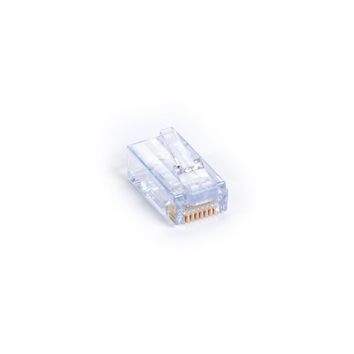 Black Box Cat6 Ez Rj45 Modular Plug Connector For Round Solid/stranded Wire - Unshielded, Taa, 50-pack, Gsa, Taa (C6EZUP-50PAK)