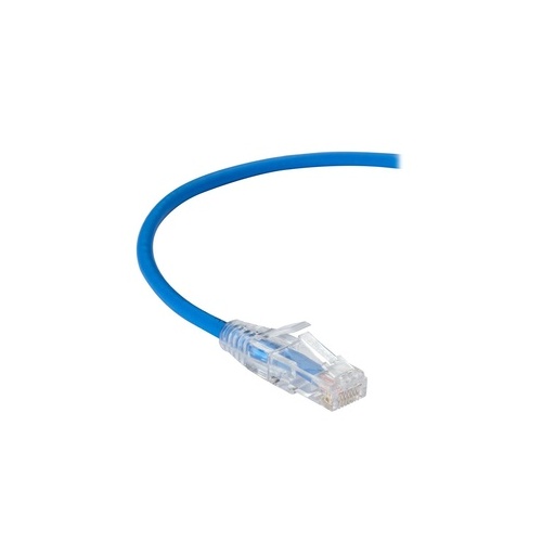 Black Box Cat6 250-mhz Snagless 28awg Stranded Ethernet Patch Cable - Unshielded (utp), Cm Pvc (rj45 M/m), Blue, 3-ft. (0.9-m) (C6PC28-BL-03)